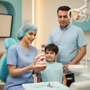 عصب کشی دندان شیری و سلامت دندان دائمی: راهنمای کامل والدین در ۱۴۰۴