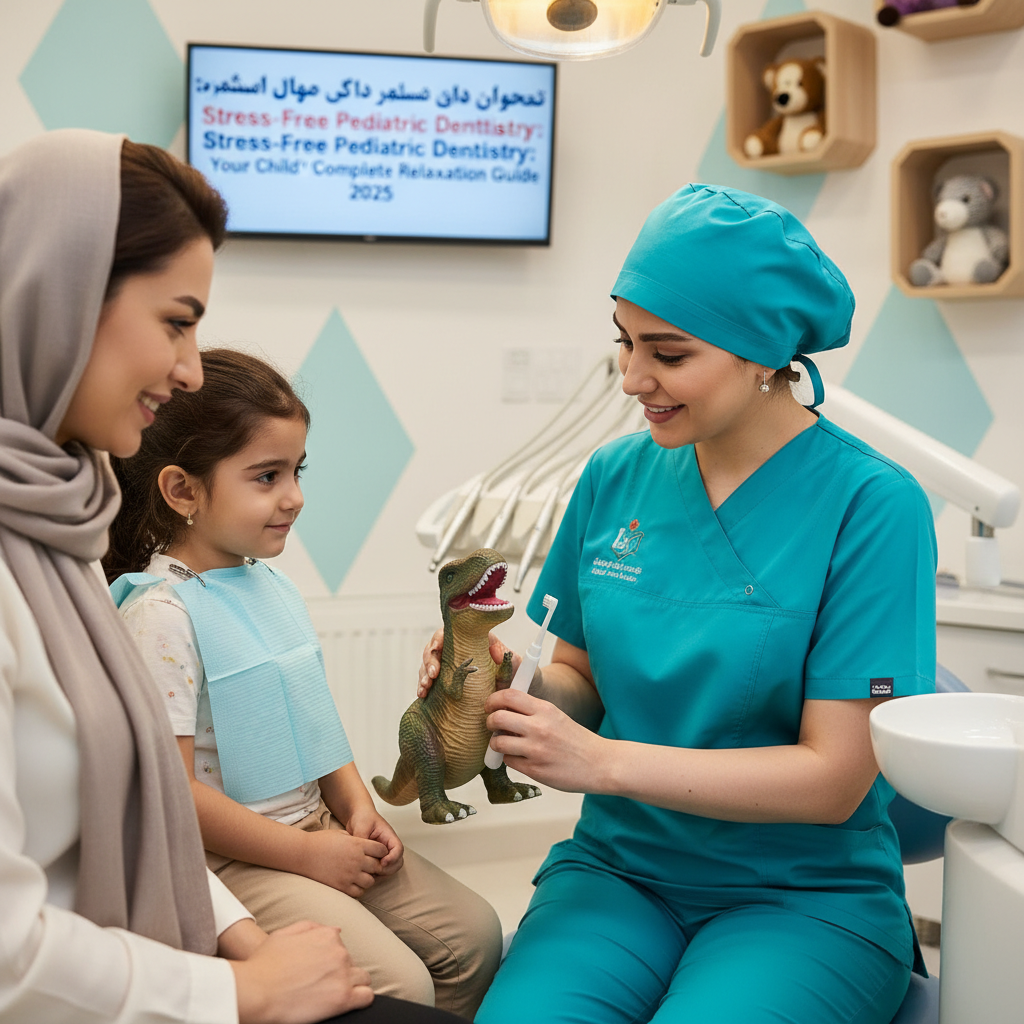 دندانپزشکی کودکان بدون استرس: راهنمای کامل آرامش فرزند شما در ۱۴۰۴