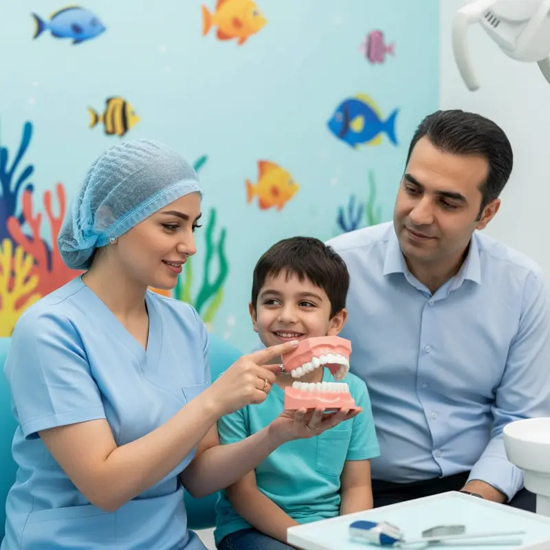 دندان شیری فرزندم: عصب کشی و نگهداری بهتر است یا کشیدن و فضا نگهدارنده؟ (راهنمای هزینه ۱۴۰۴)