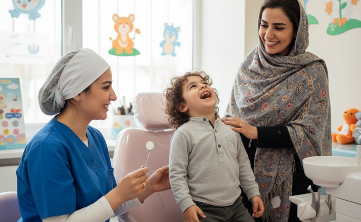 اولین ویزیت دندانپزشکی کودک: راهنمای کامل برای یک تجربه آرام و موفق – تصویر 1