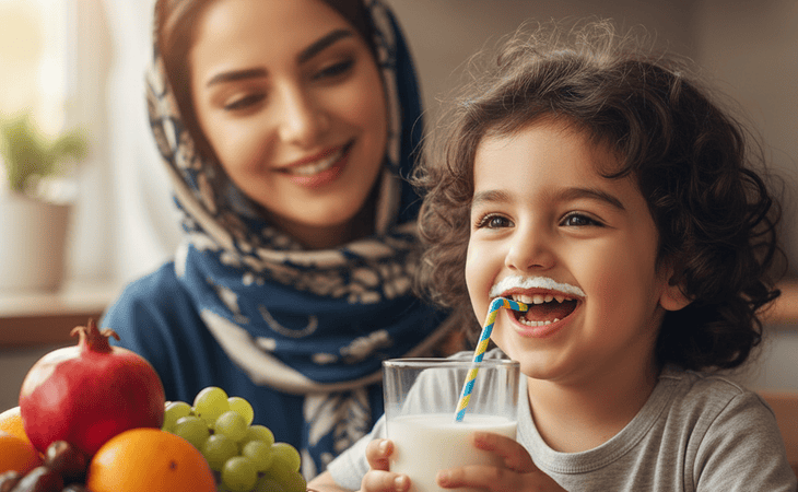 آبمیوه و شیر سالم برای دندان کودک: چگونه بهترین انتخاب را داشته باشیم؟ – تصویر 1