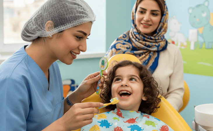 اولین ویزیت دندانپزشکی کودک: ۷ راهکار کلیدی برای یک تجربه مثبت و بدون ترس – تصویر ۲