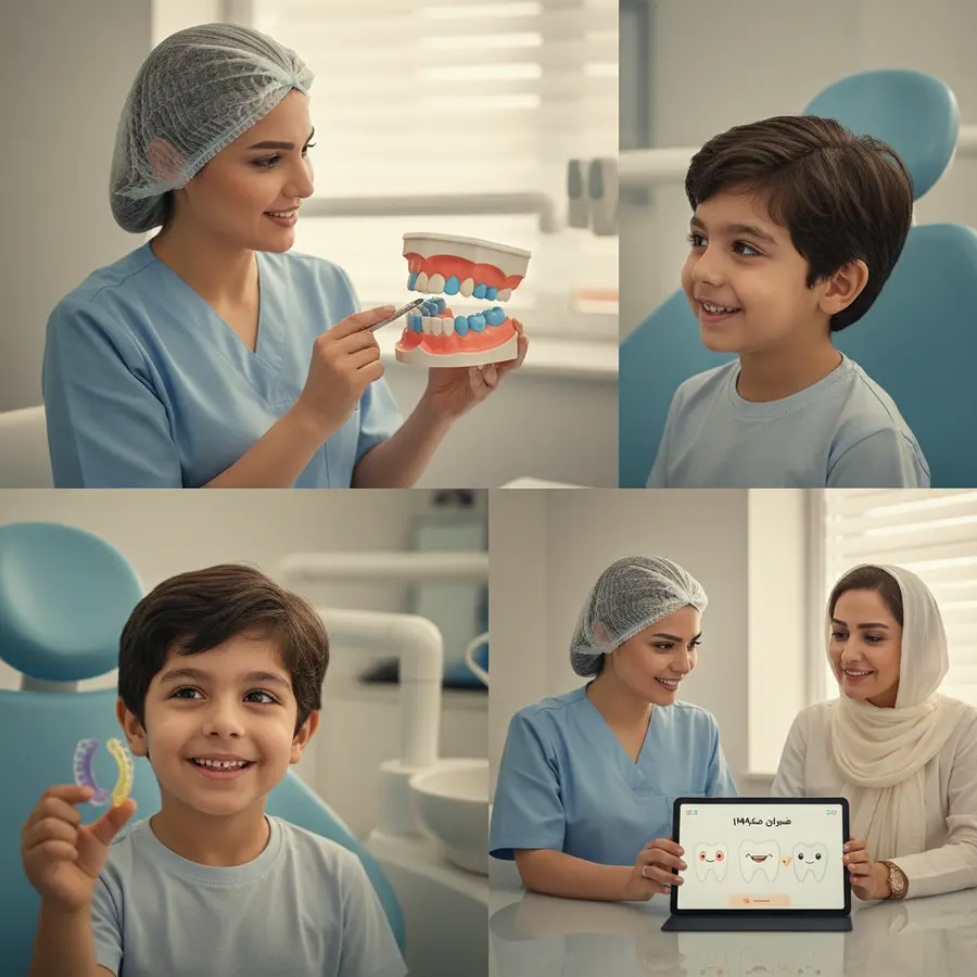 ارتودنسی دندان‌های شیری: آیا باید تا افتادن همه دندان‌ها صبر کرد؟ (راهنمای ۱۴۰۴)
